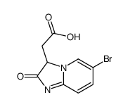 6-溴-2,3-二氢-2-氧代咪唑并[1,2-a]吡啶-3-乙酸结构式