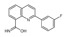 2-(3-fluorophenyl)quinoline-8-carboxamide结构式