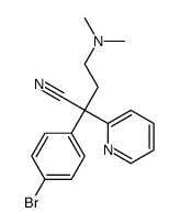 alpha-(4-bromophenyl)-alpha-[2-(dimethylamino)ethyl]pyridine-2-acetonitrile结构式