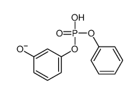 (3-hydroxyphenyl) phenyl phosphate结构式