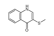 1,4-dihydro-4-oxo-3-(methylthio)quinoline结构式