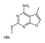 5-methyl-2-methylsulfanylfuro[2,3-d]pyrimidin-4-amine,hydrobromide结构式