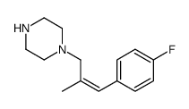 1-[3-(4-fluorophenyl)-2-methylprop-2-enyl]piperazine Structure