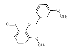 3-methoxy-2-[(3-methoxyphenyl)methoxy]benzaldehyde Structure