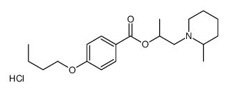1-(2-methylpiperidin-1-ium-1-yl)propan-2-yl 4-butoxybenzoate,chloride Structure