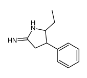 2-ethyl-3-phenyl-3,4-dihydro-2H-pyrrol-5-amine结构式