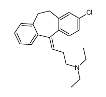3-(2-Chloro-10,11-dihydro-5H-dibenzo[a,d]cyclohepten-5-ylidene)-N,N-dimethyl-1-propanamine结构式