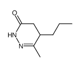 3(2H)-Pyridazinone, 4,5-dihydro-6-methyl-5-propyl- (9CI)结构式