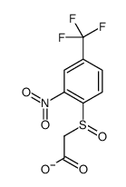 2-[2-nitro-4-(trifluoromethyl)phenyl]sulfinylacetate Structure