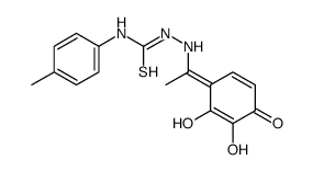 1-[[(1E)-1-(2,3-dihydroxy-4-oxocyclohexa-2,5-dien-1-ylidene)ethyl]amino]-3-(4-methylphenyl)thiourea Structure