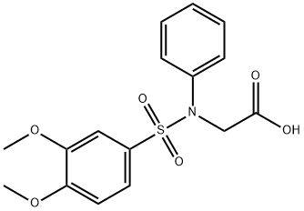 N-[(3,4-dimethoxyphenyl)sulfonyl]-N-phenylglycine图片