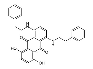 1,4-dihydroxy-5,8-bis(2-phenylethylamino)anthracene-9,10-dione Structure