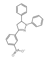 1H-Pyrazole,4,5-dihydro-3-(3-nitrophenyl)-1,5-diphenyl- picture