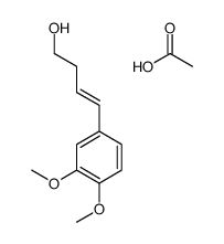 acetic acid,4-(3,4-dimethoxyphenyl)but-3-en-1-ol Structure
