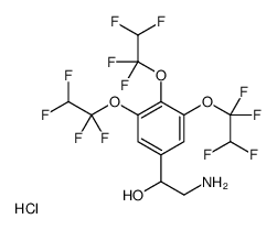 2-amino-1-[3,4,5-tris(1,1,2,2-tetrafluoroethoxy)phenyl]ethanol,hydrochloride Structure