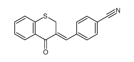 3-(4-Cyanobenzylidene) 1-thiochromanon(4) Structure
