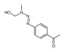 1-[4-[[hydroxymethyl(methyl)amino]diazenyl]phenyl]ethanone结构式