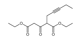 diethyl 3-oxo-2-(pent-2-yn-1-yl)pentanedioate结构式