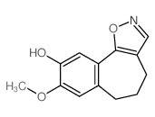 4H-Benzo[3,4]cyclohept[1,2-d]isoxazol-9-ol, 5,6-dihydro-8-methoxy-结构式