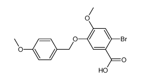 2-bromo-4-methoxy-5-(4-methoxybenzyloxy)-benzoic acid结构式