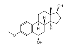 3-Methoxyestra-1,3,5(10)-triene-6α,17β-diol Structure