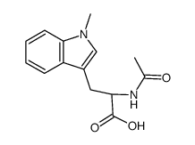 1-methyl-α-N-acetyl-DL-tryptophan Structure