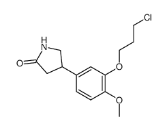 4-[3- (3-chloropropoxy)-4-methoxyphenyl ]-2-pyrrolidone Structure