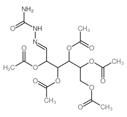 D-Mannose,(aminocarbonyl)hydrazone, 2,3,4,5,6-pentaacetate (9CI) Structure