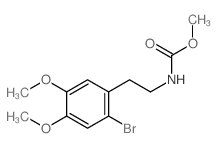 Carbamic acid,N-[2-(2-bromo-4,5-dimethoxyphenyl)ethyl]-, methyl ester structure