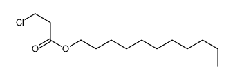 undecyl 3-chloropropanoate结构式