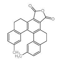 9,12-dimethyl-1,2,5,6-tetrahydro-dibenzo[c,g]phenanthrene-3,4-dicarboxylic acid-anhydride结构式