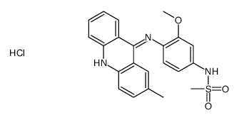 N-[3-methoxy-4-[(2-methylacridin-9-yl)amino]phenyl]methanesulfonamide,hydrochloride结构式
