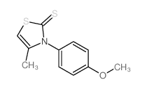 3-(4-methoxyphenyl)-4-methyl-1,3-thiazole-2-thione结构式