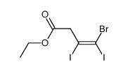 1-BROMO-3-ETHOXYCARBONYLOXY-1-2-DIIODO-1-PROPENE structure