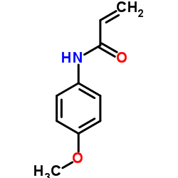 N-(4-甲氧苯基)丙烯酰基酰胺结构式