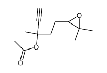 4,5-epoxy-1-ethynyl-1,5-dimethylhexyl acetate结构式