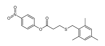 p-nitrophenyl S-(β-2,4,6-trimethylbenzyl)mercaptopropionate结构式