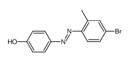 4-(4-Bromo-2-methyl-phenylazo)-phenol Structure