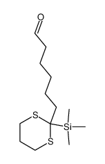 6-(2-(trimethylsilyl)-1,3-dithian-2-yl)hexanal Structure