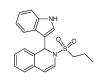 1-(1H-indol-3-yl)-2-(propylsulfonyl)-1,2-dihydroisoquinoline结构式