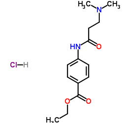N,N-dimethylalanylbenzocaine structure