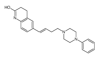 2(1H)-Quinolinone, 3,4-dihydro-6-(4-(4-phenyl-1-piperazinyl)-1-butenyl )- structure