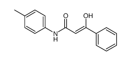 3-hydroxy-N-(4-methylphenyl)-3-phenylprop-2-enamide结构式