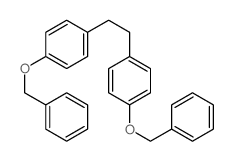 1-phenylmethoxy-4-[2-(4-phenylmethoxyphenyl)ethyl]benzene结构式