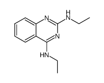 2,4-bis(ethylamino)quinazoline Structure