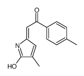 3-methyl-5-[2-(4-methylphenyl)-2-oxoethylidene]pyrrol-2-one结构式