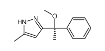 3-[(1S)-1-methoxy-1-phenylethyl]-5-methyl-1H-pyrazole结构式