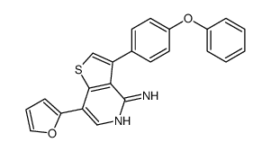 7-(furan-2-yl)-3-(4-phenoxyphenyl)thieno[3,2-c]pyridin-4-amine Structure