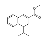 4-Isopropyl-3,4-dihydro-naphthalene-2-carboxylic acid methyl ester结构式