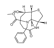 methyl benzyl((1R,7R,8R,11S)-7-hydroxy-3-oxo-9-thia-2-azabicyclo[6.2.1]undecan-11-yl)carbamate结构式